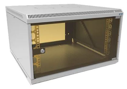 Шкаф телекоммуникационный настенный разборный МИКсистем 19" Lite 6U 600*600  дверь стекло