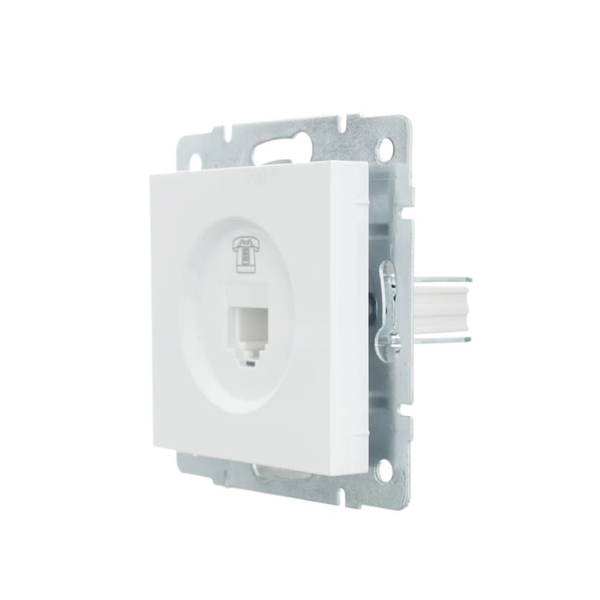 Розетка телефонная СП Vesna евро стандарт механизм бел. LEZARD 742-0288-137