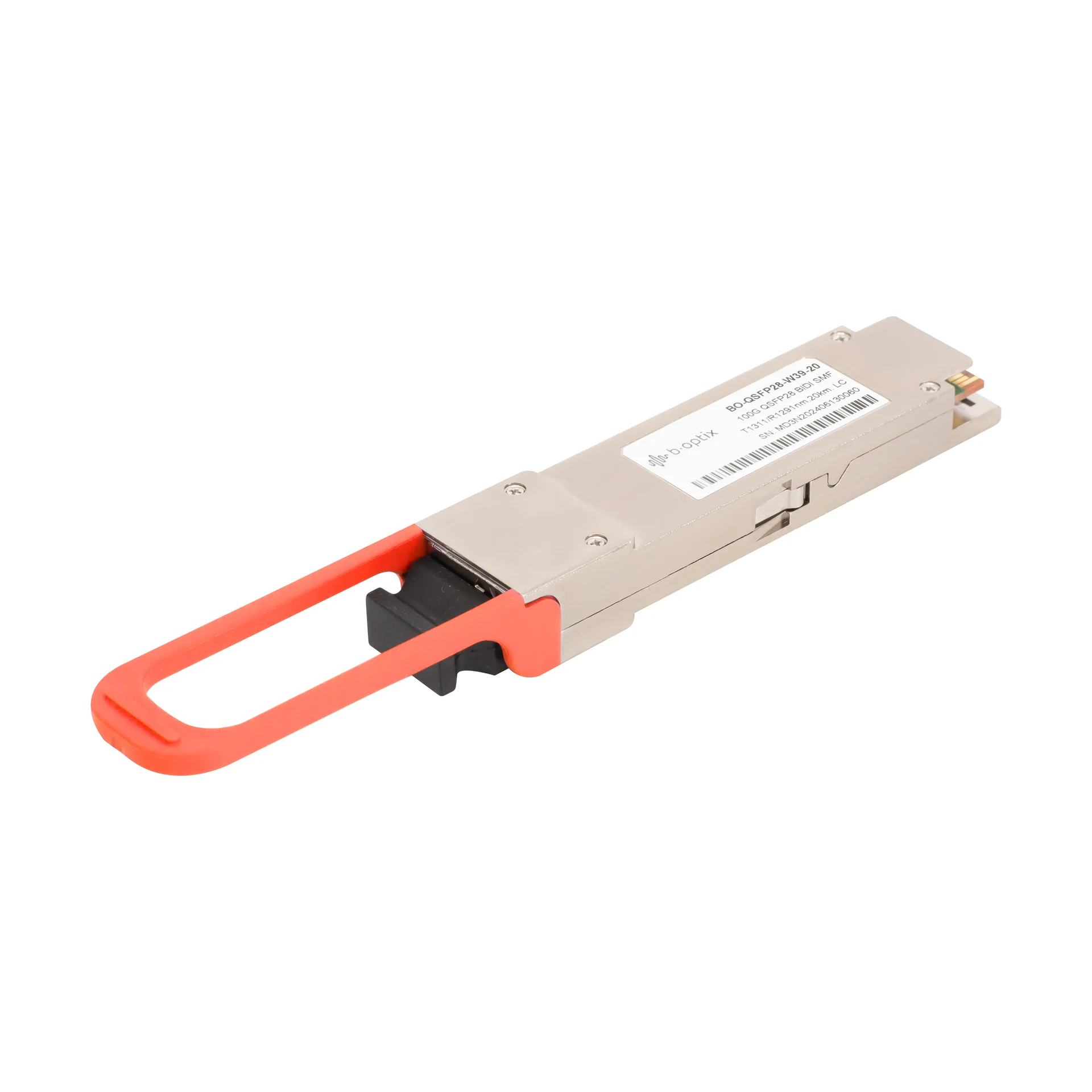 Модуль B-OptiX, QSFP28 100GBASE, BiDi, 1311нм, разъем LC дальность до 20км