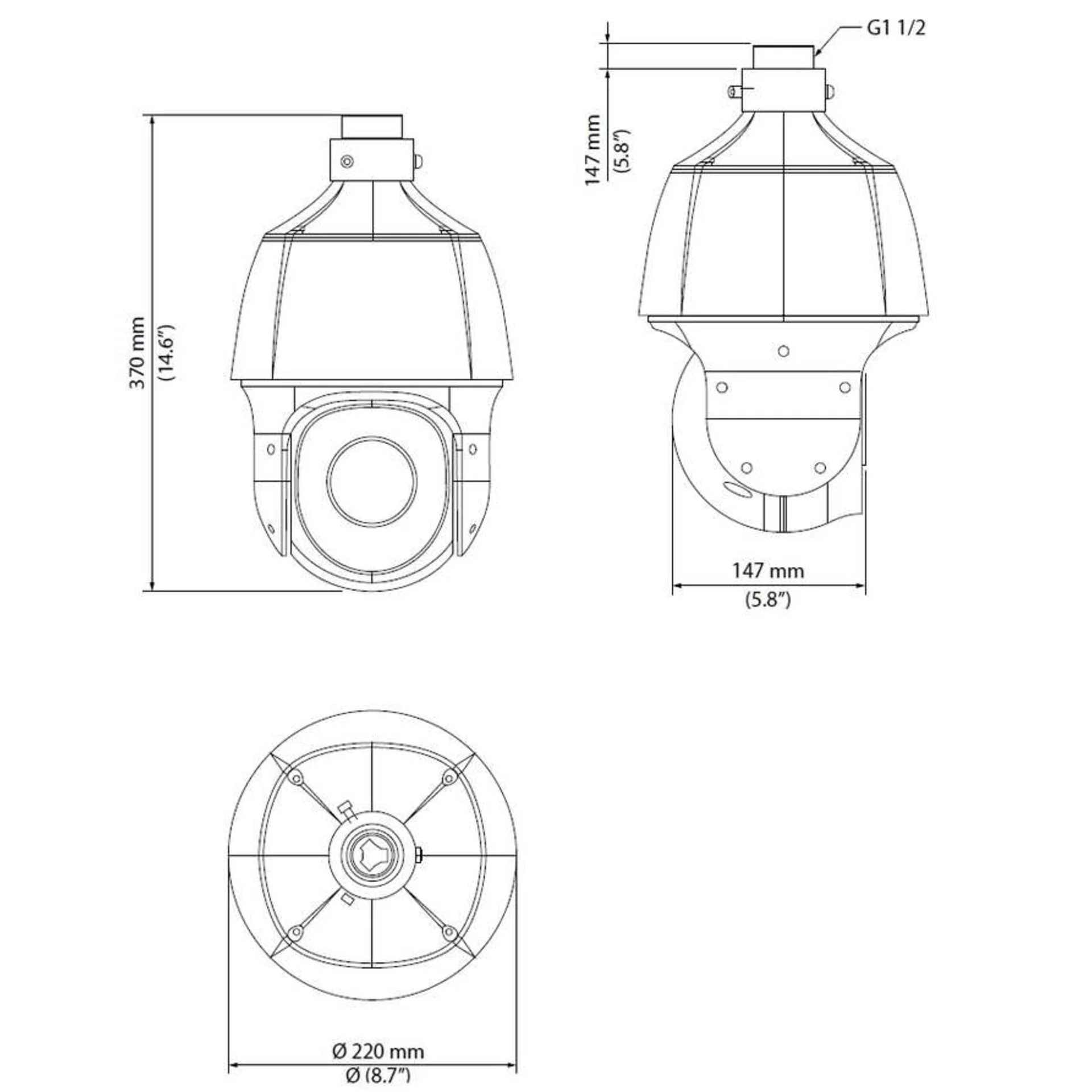 Камера сетевая PTZ 2Мп OMNY PRO HPTZ-M2A-x25 с 25x оптическим увеличением
