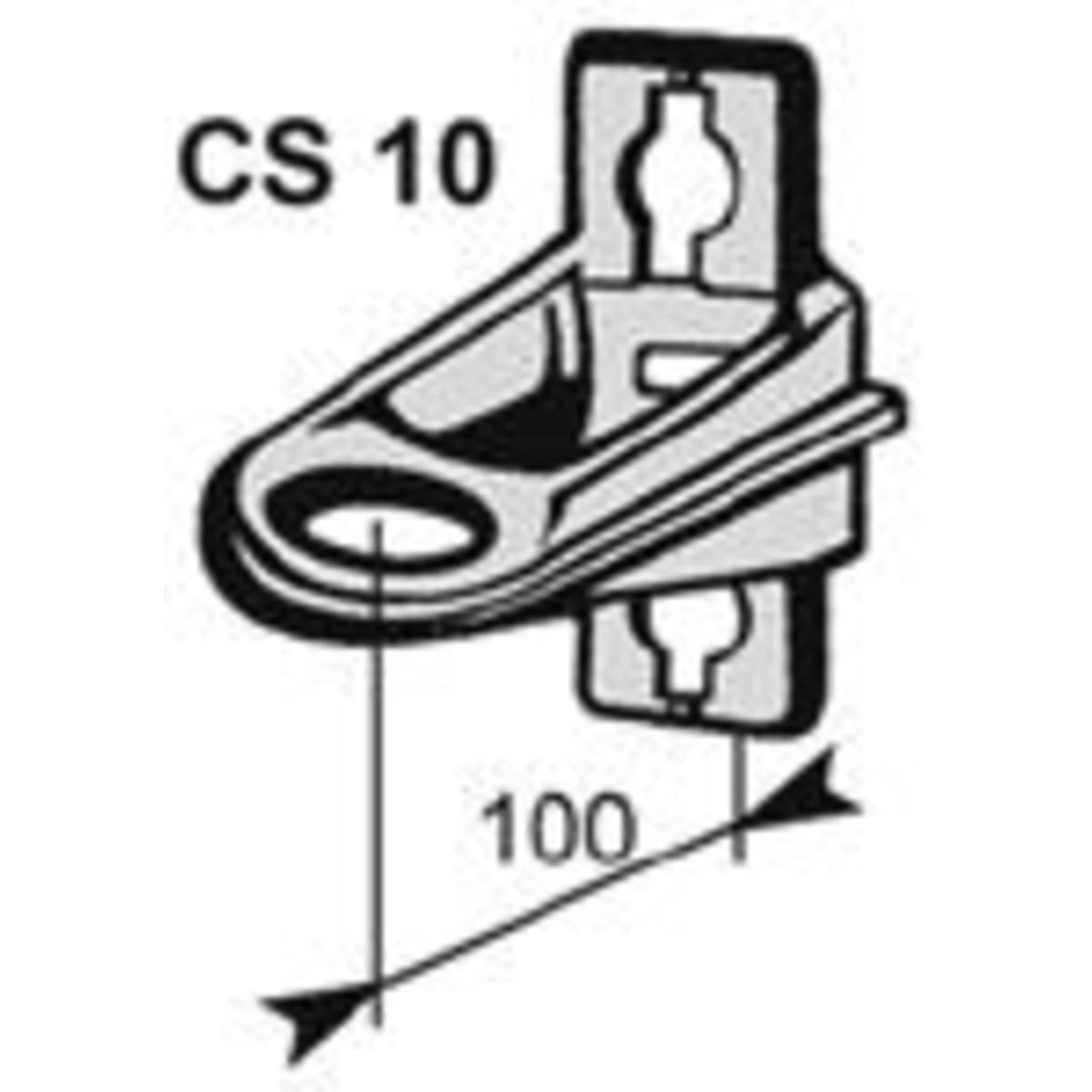 Узел крепления (анкерный кронштейн) для опор SNR-CS10