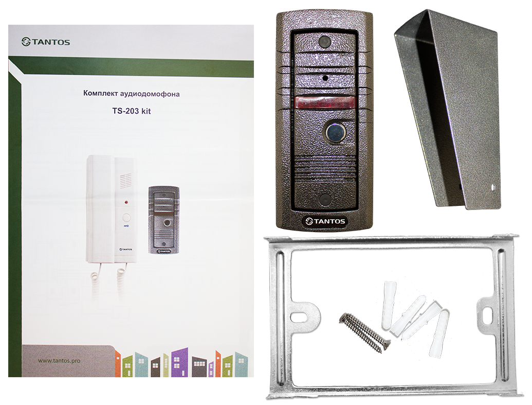 Комплект аудиодомофона TS-203Kit