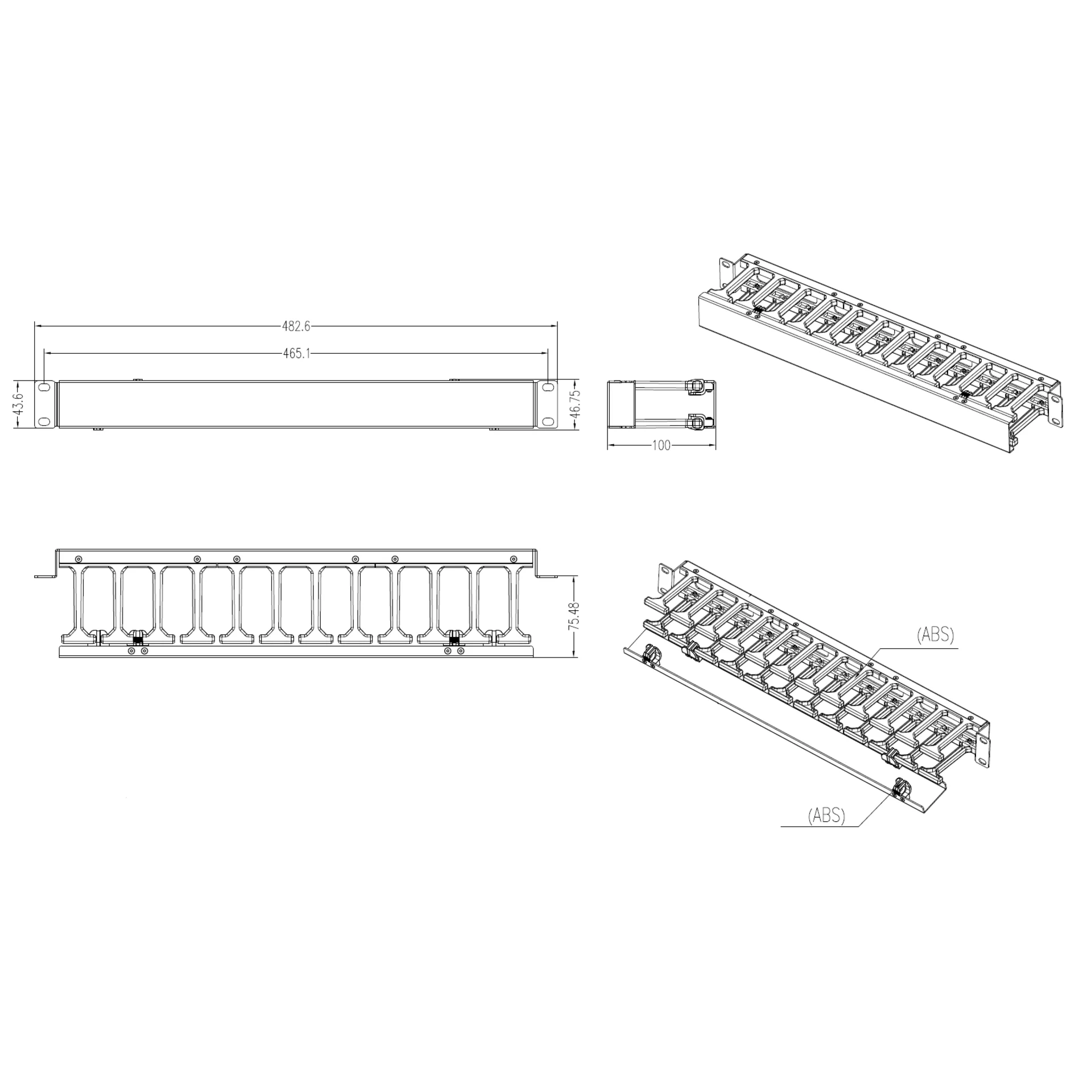 Кабельный органайзер SNR-FB-ORG-9