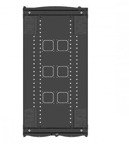 Шкаф напольный серверный серия PRO МИКсистем 19" 42U 800*1070 перфорация 2 створки/перфорация
