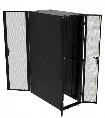 Шкаф напольный серверный серия PRO МИКсистем 19" 47U 600*1070 перфорация 2 створки/перфорация