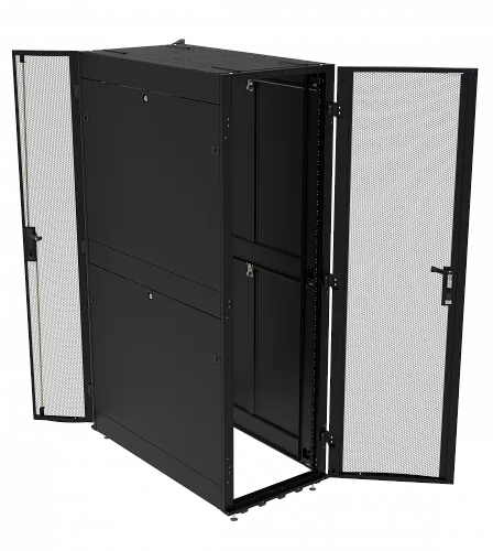 Шкаф напольный серверный серия PRO МИКсистем 19" 47U 750*1070 перфорация 2 створки/перфорация 2 створки