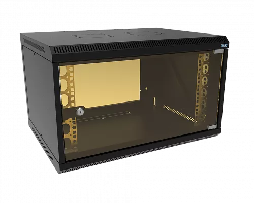 Шкаф телекоммуникационный настенный разборный МИКсистем 19" Lite 9U 600*450 дверь стекло