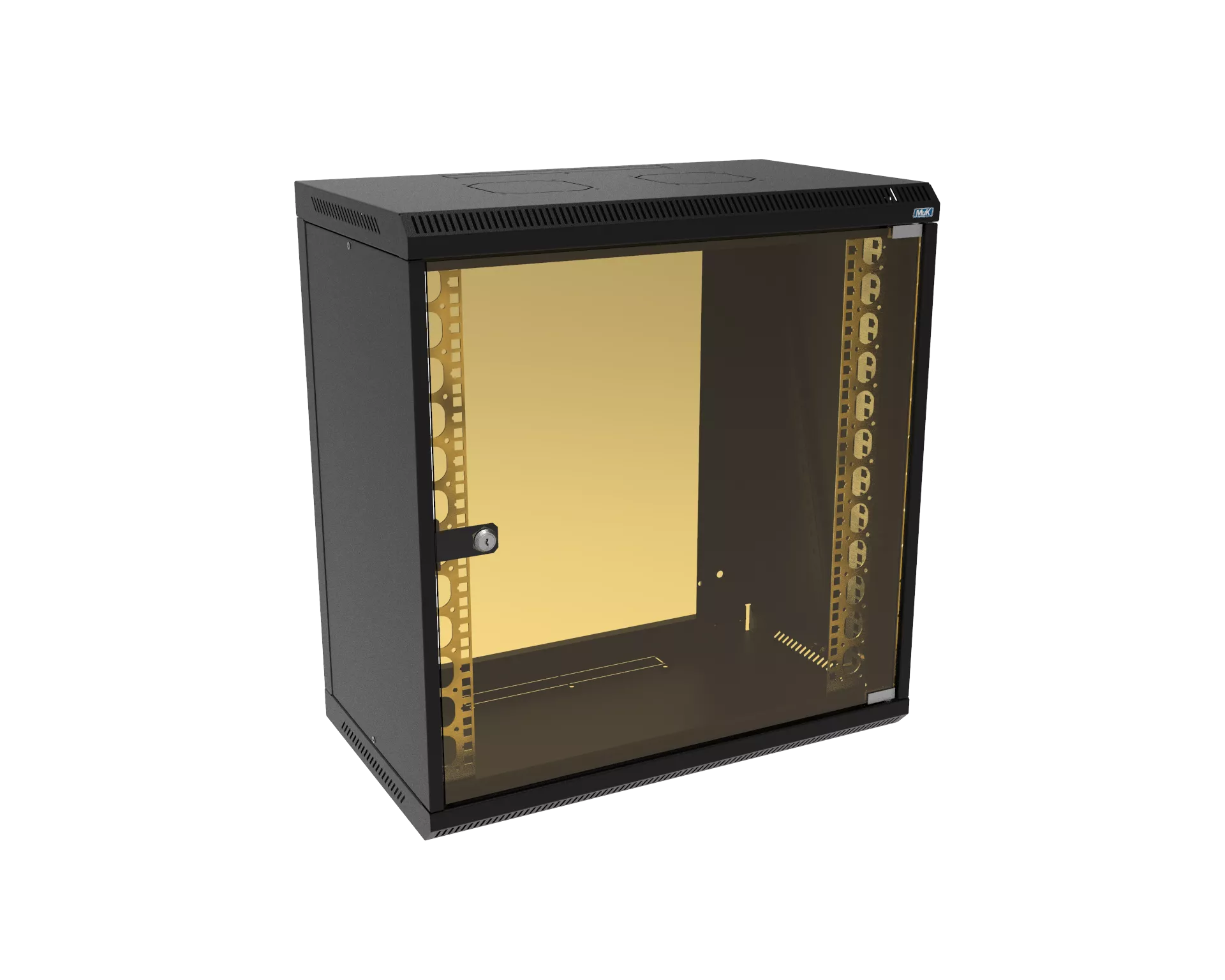 Шкаф телекоммуникационный настенный разборный МИКсистем 19" Lite 12U 600*450 дверь стекло