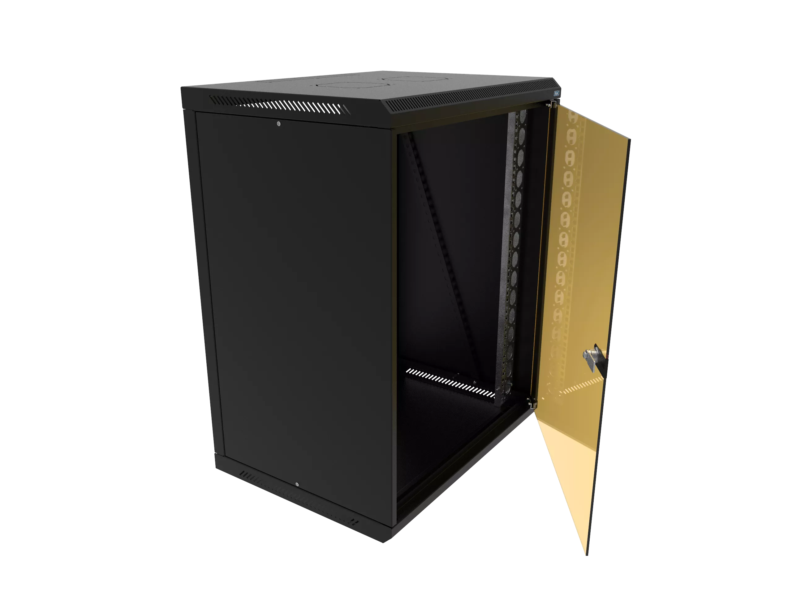 Шкаф телекоммуникационный настенный разборный МИКсистем 19" Lite 15U  600*600 дверь стекло