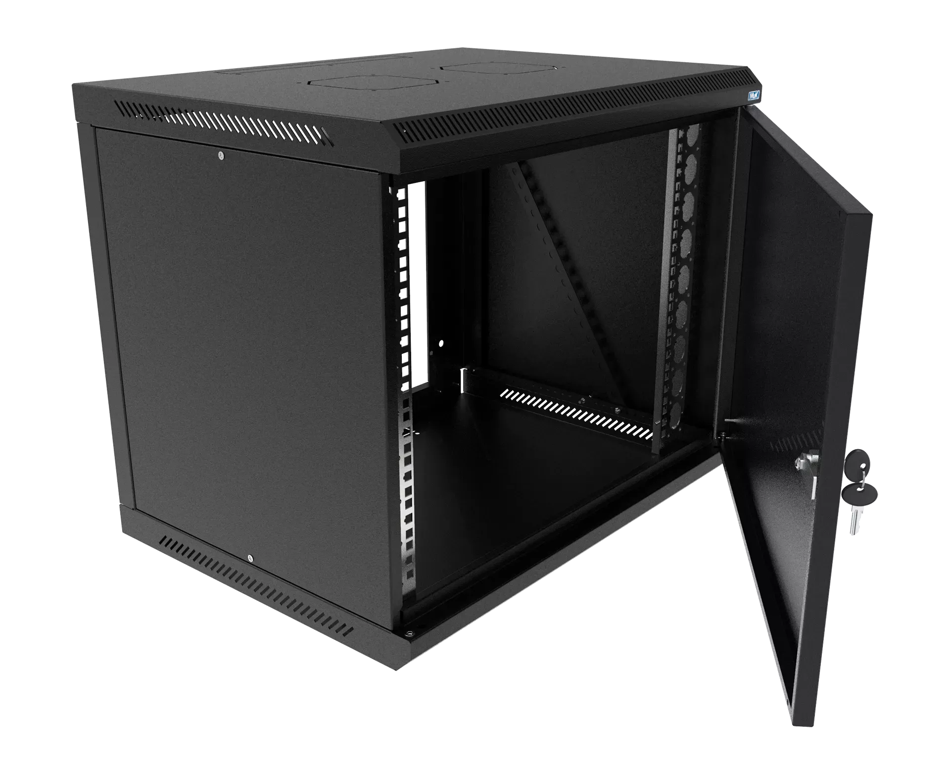 Шкаф телекоммуникационный настенный разборный МИКсистем 19" Basis 12U 600*450 дверь металл