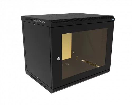 Шкаф телекоммуникационный настенный разборный МИКсистем 19" Basis 9U 600*450 дверь стекло