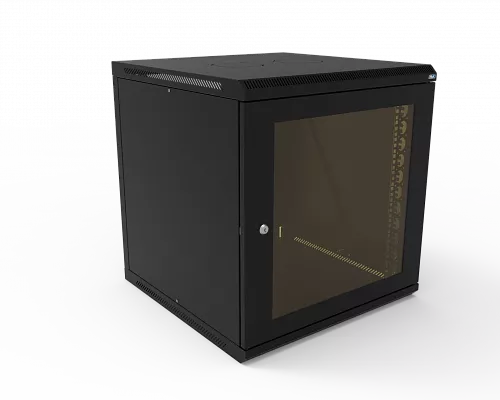Шкаф телекоммуникационный настенный разборный МИКсистем 19" Basis 12U 600*600 дверь стекло