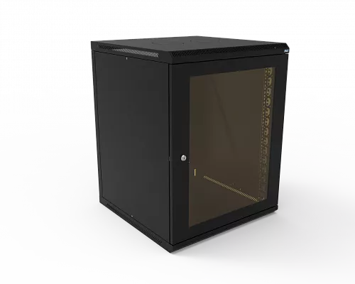 Шкаф телекоммуникационный настенный разборный МИКсистем 19" Basis 15U  600*600 дверь стекло