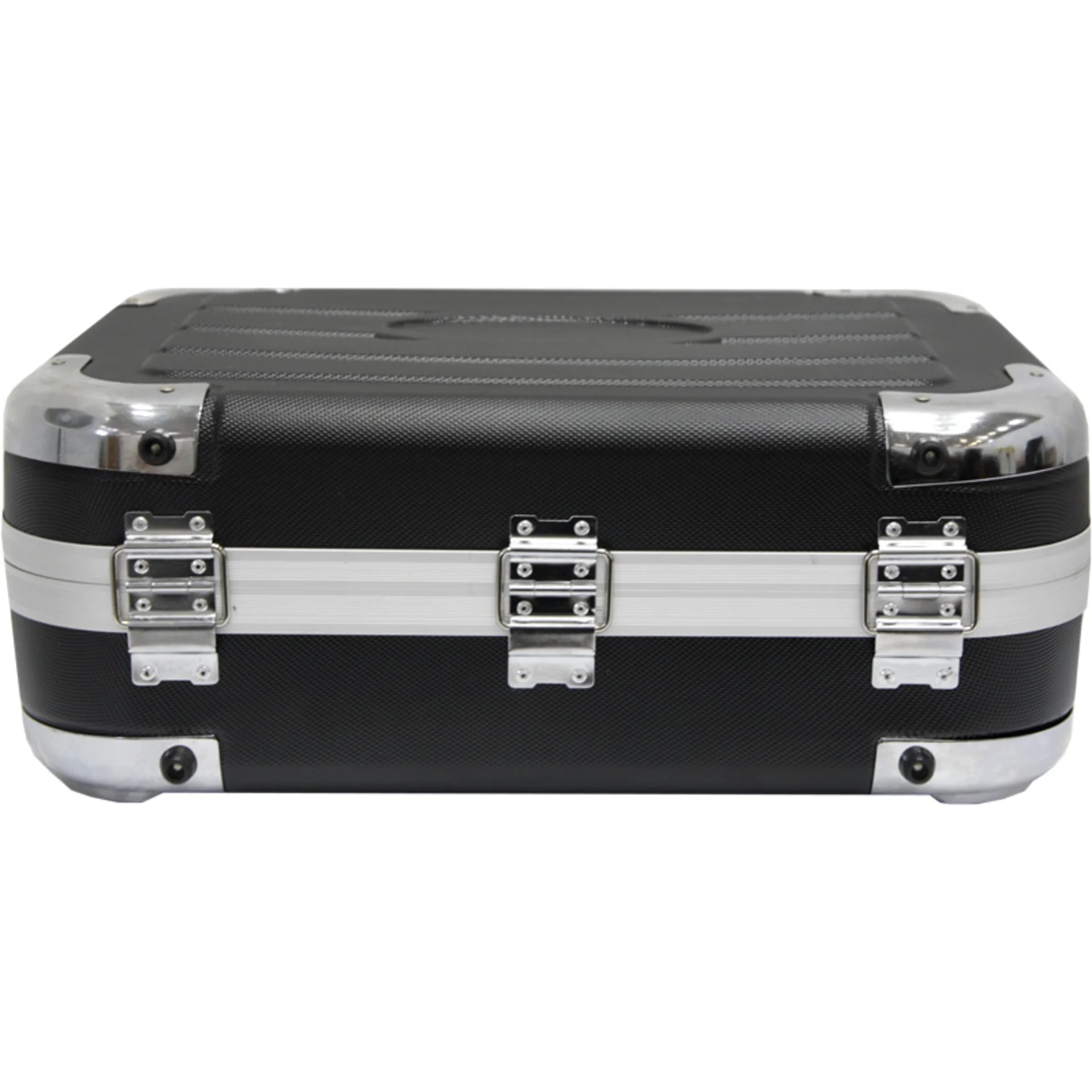 Кейс для инструментов с алюминиевым каркасом и перегородкой (черный)