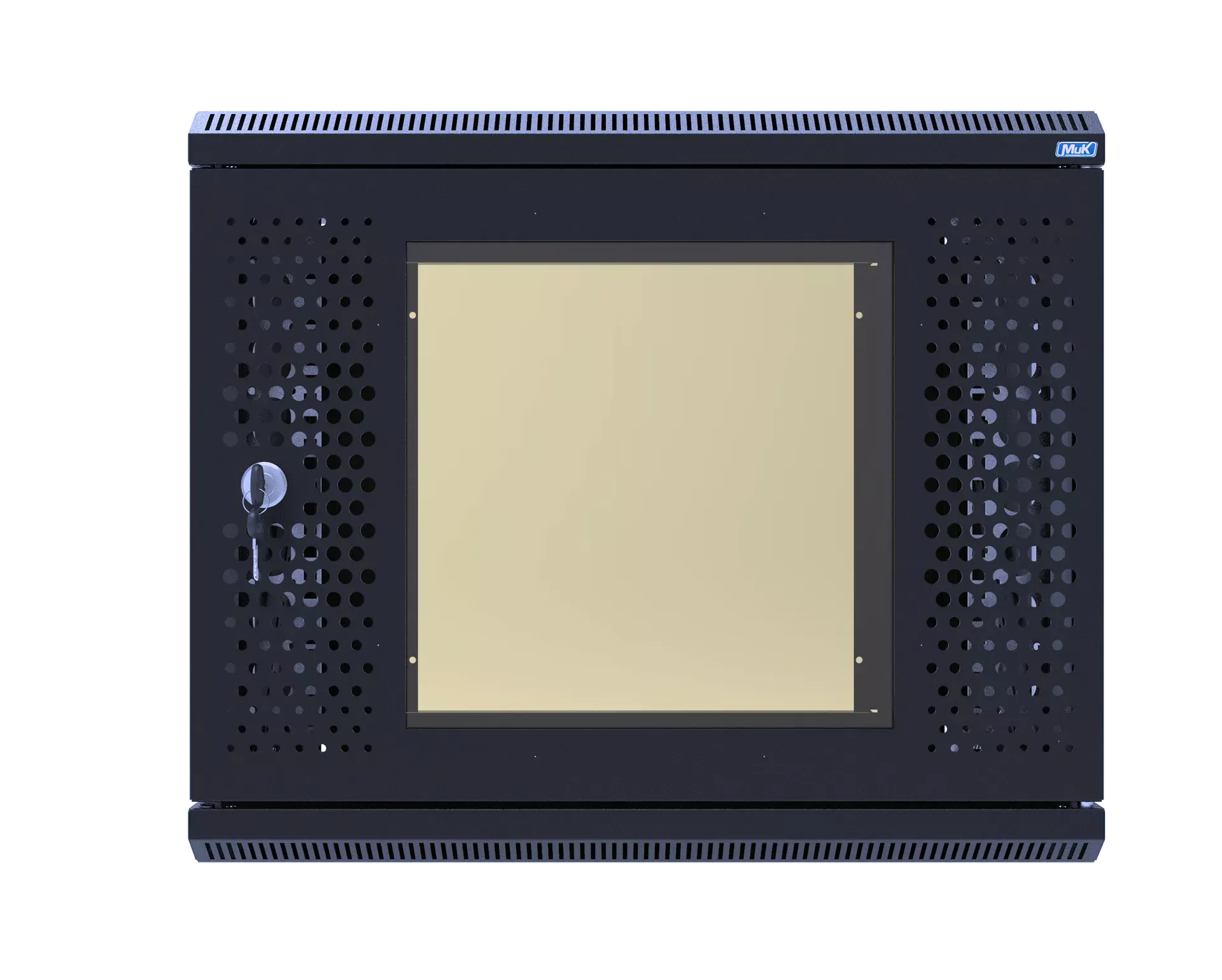 Шкаф телекоммуникационный настенный разборный МИКсистем 19" Basis 6U 600*450 дверь перфорация+стекло