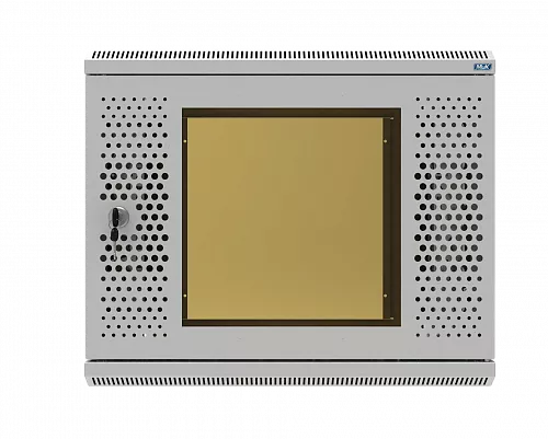 Шкаф телекоммуникационный настенный разборный МИКсистем 19" Basis 9U 600*600 дверь перфорация+стекло