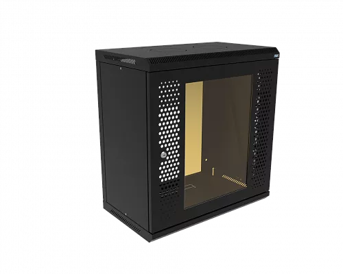 Шкаф телекоммуникационный настенный разборный МИКсистем 19" Basis 12U 600*450 дверь перфорация+стекло
