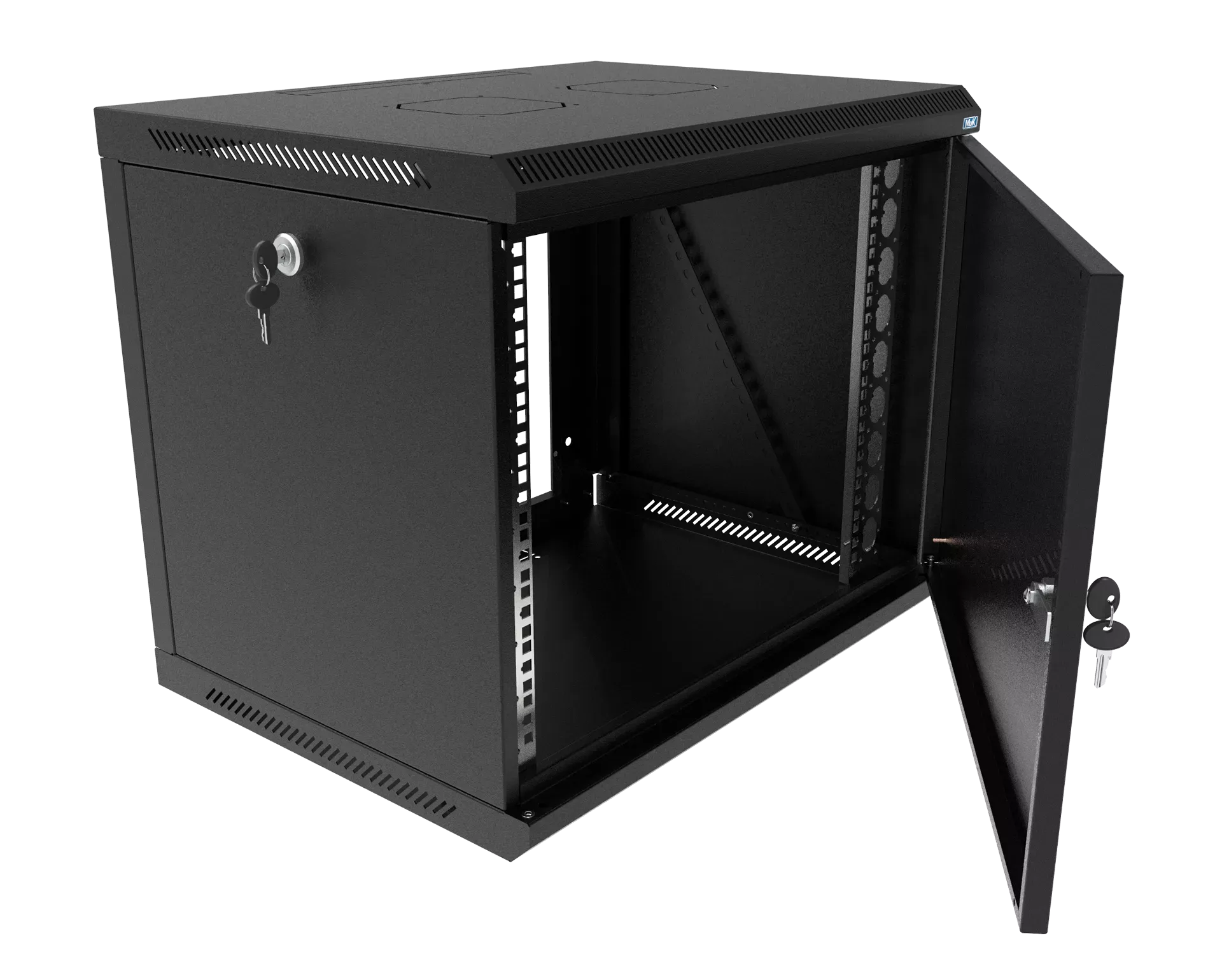 Шкаф телекоммуникационный настенный разборный МИКсистем 19" Keys 9U 600*600 дверь металл