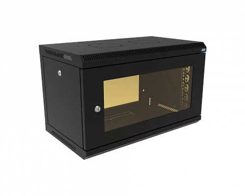 Шкаф телекоммуникационный настенный разборный МИКсистем 19" Keys 6U 600*350  дверь стекло