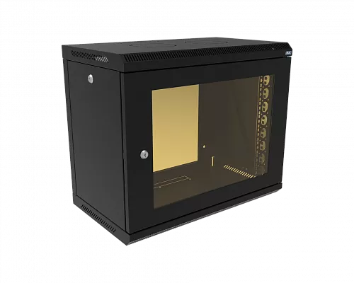 Шкаф телекоммуникационный настенный разборный МИКсистем 19" Keys 9U 600*350 дверь стекло