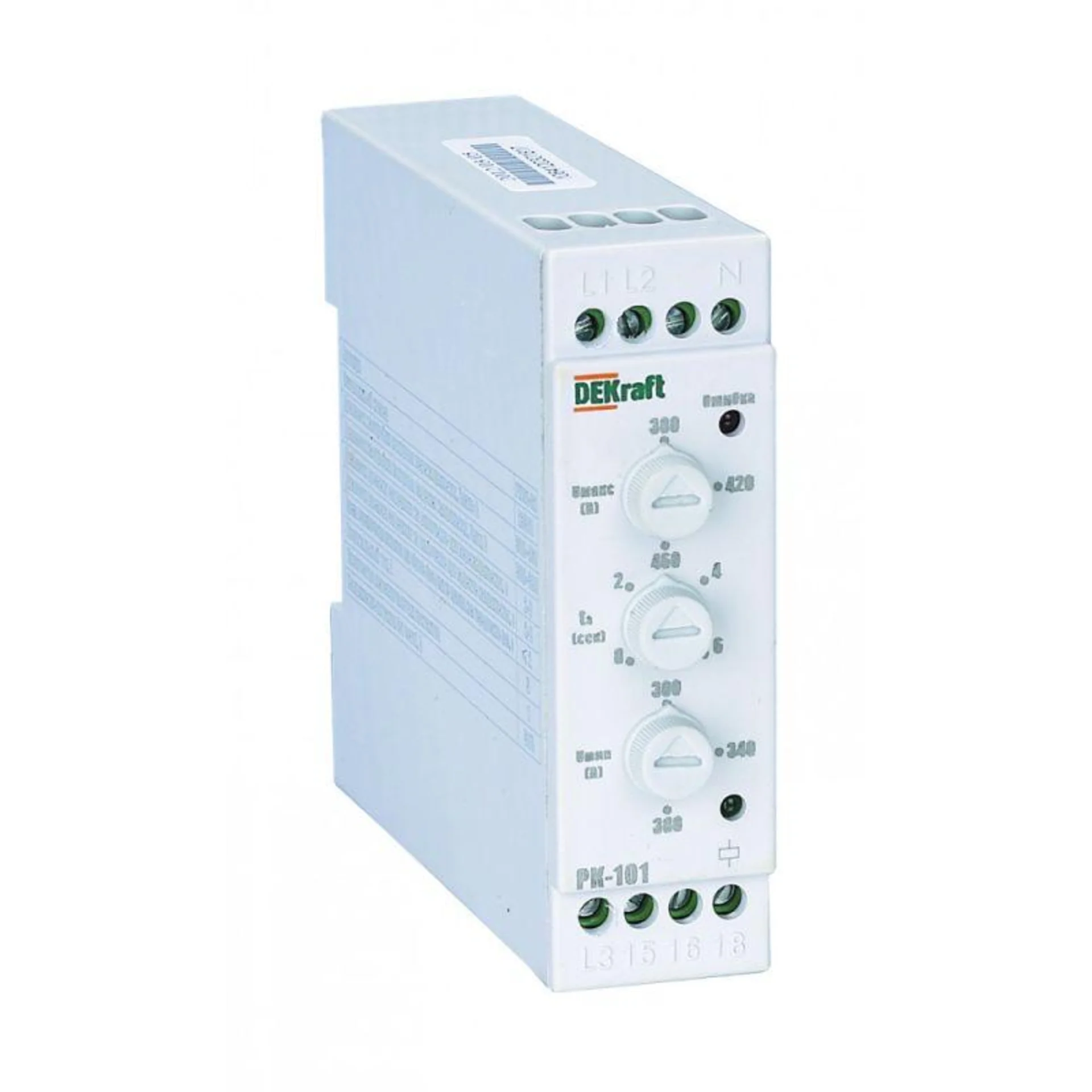 Реле контроля фаз РК-101 380В тип 02 DEKraft 23301DEK