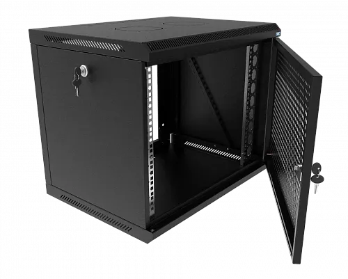 Шкаф телекоммуникационный настенный разборный МИКсистем 19" Keys 15U 600*450 дверь перфорация