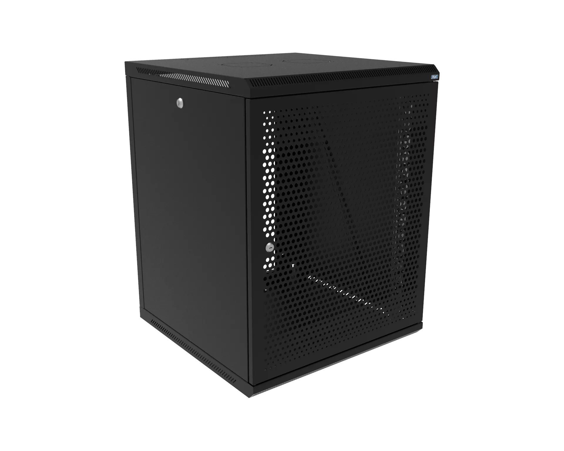 Шкаф телекоммуникационный настенный разборный МИКсистем 19" Keys 15U 600*600 дверь перфорация