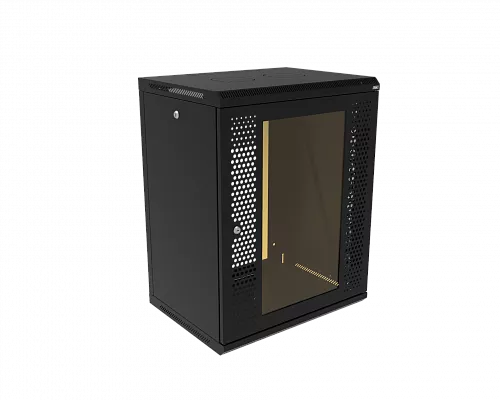 Шкаф телекоммуникационный настенный разборный МИКсистем 19" Keys 15U 600*450 дверь перфорация+стекло