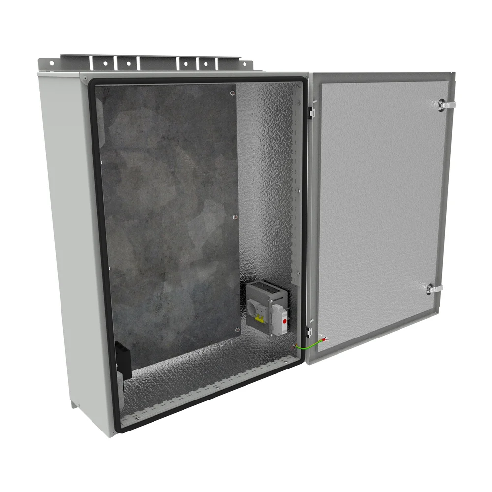 Настенный термошкаф 600x800x250 мм, IP65 (нагрев, контроль климата) (уценка)