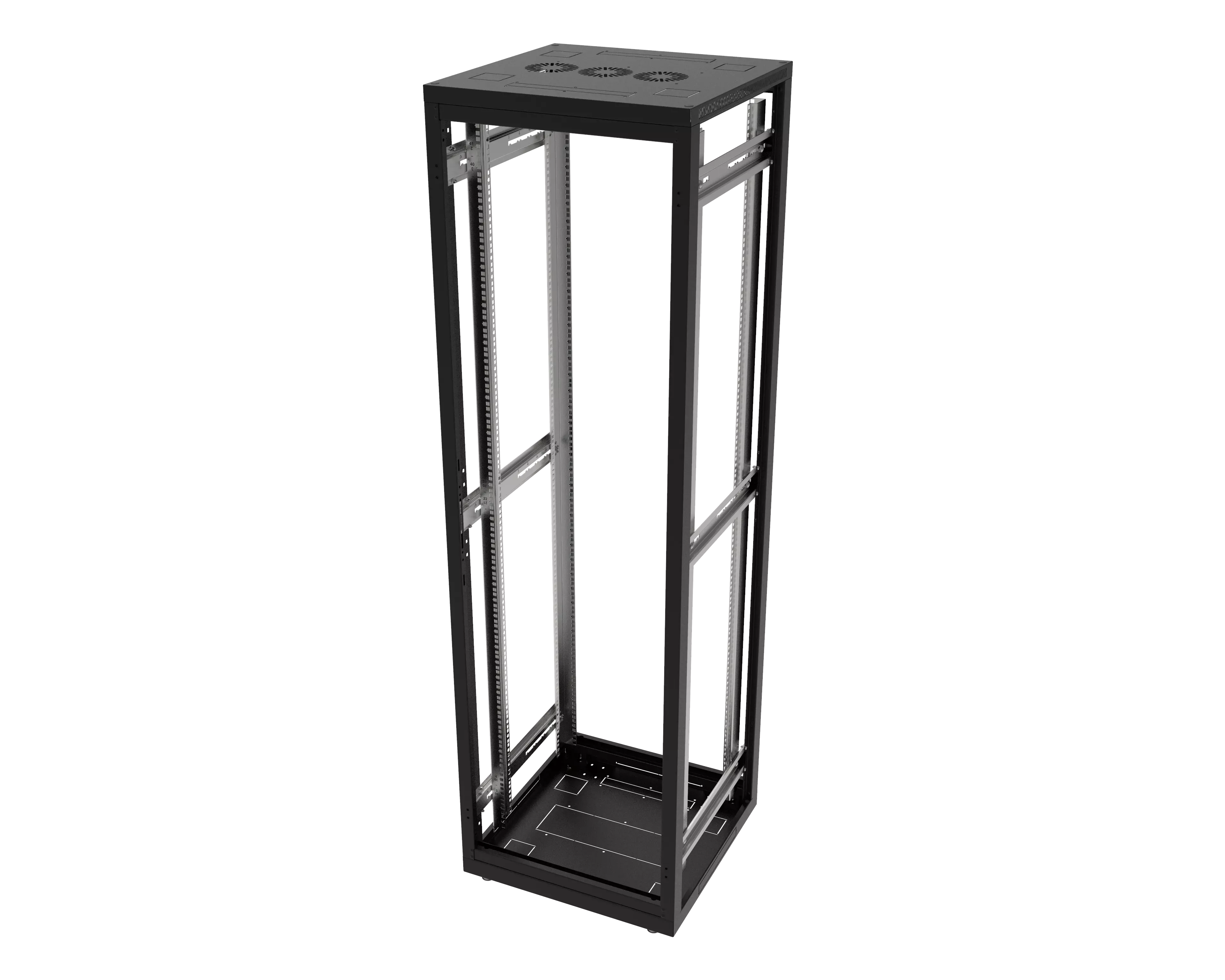 Шкаф телекоммуникационный напольный МИКсистем 19" серия ECO+ 42U 600*600 дверь металл