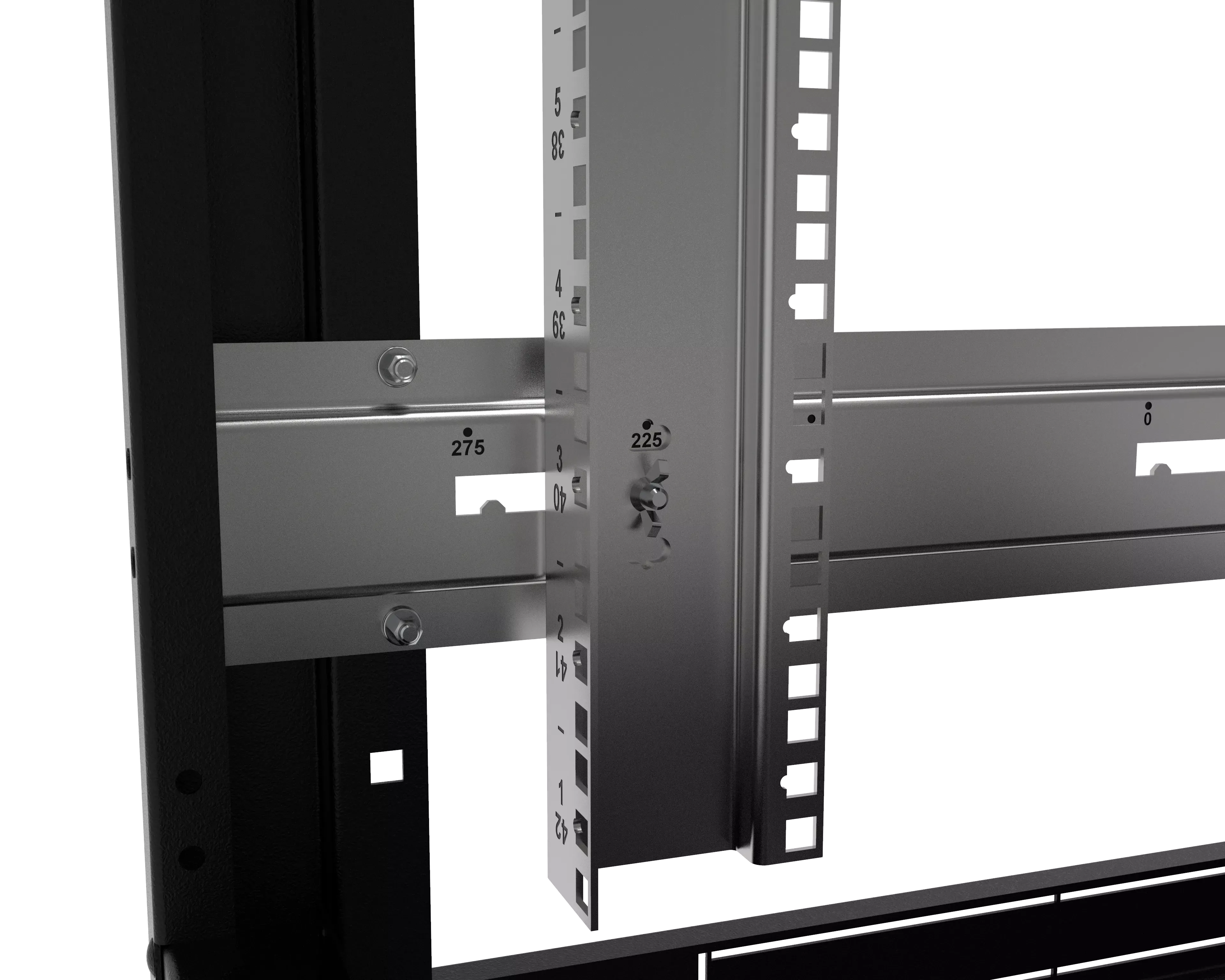 Шкаф телекоммуникационный напольный МИКсистем 19" серия ECO+ 42U 600*600 дверь металл