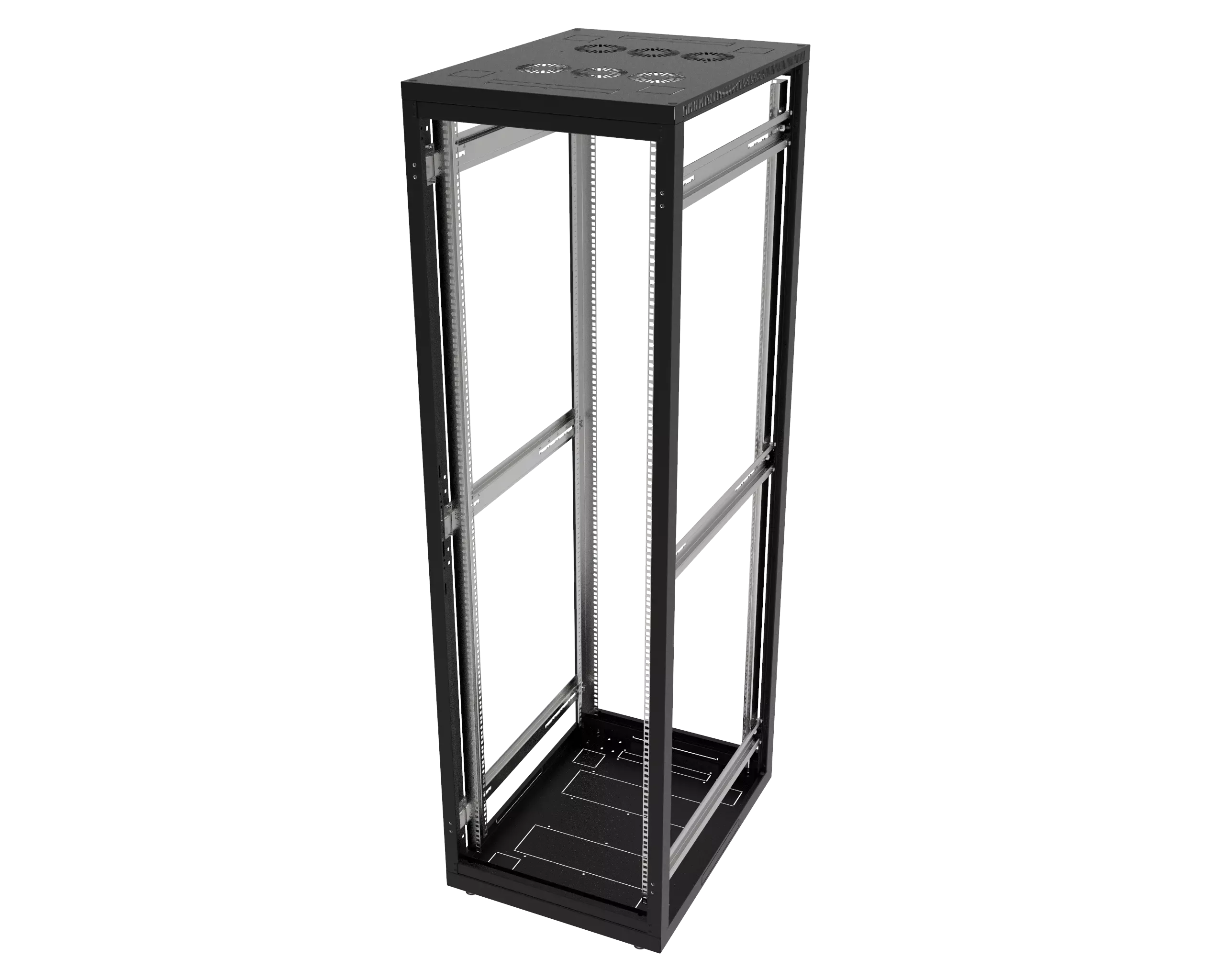 Шкаф телекоммуникационный напольный МИКсистем 19" серия ECO+ 27U 600*800 дверь металл