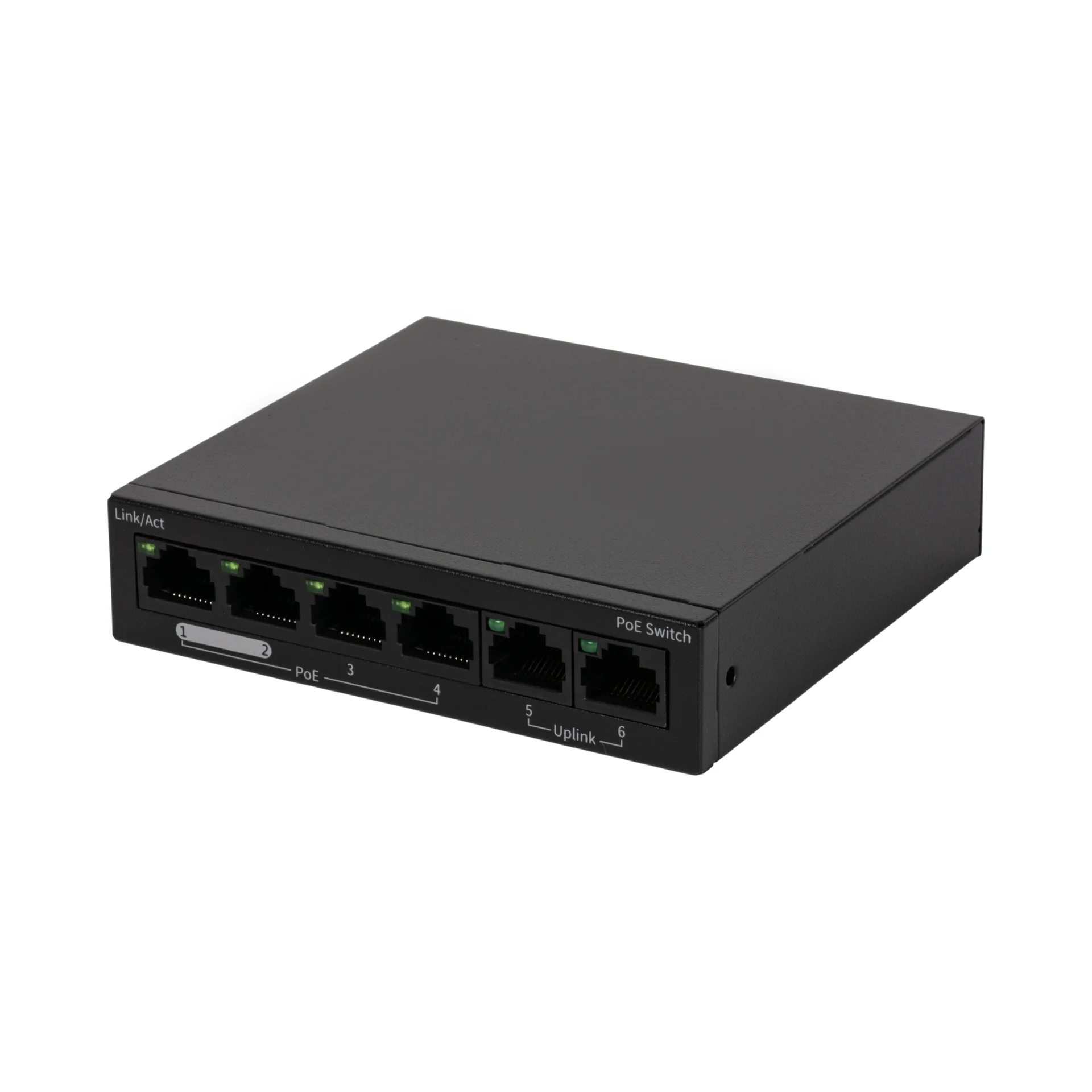Неуправляемый 4 портовый POE коммутатор Uniview NSW2020-6T-POE-IN-NB