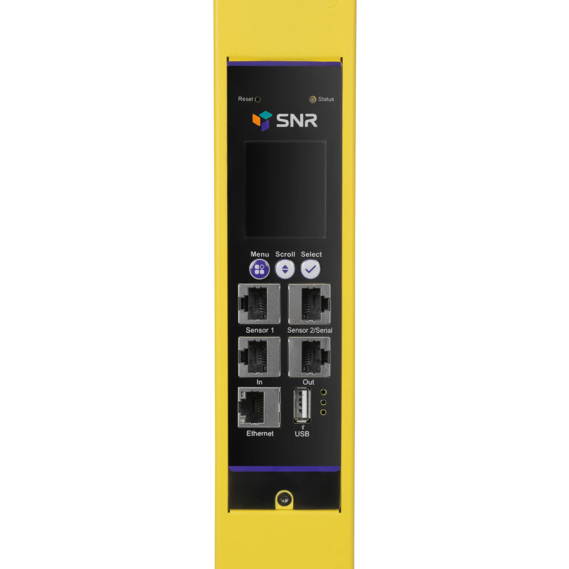 Блок розеток с функцией измерения серии SNR тип A выход 36*C13 и 6*C19 вход 32A IEC60309 (3P+N+E) (Желтый)