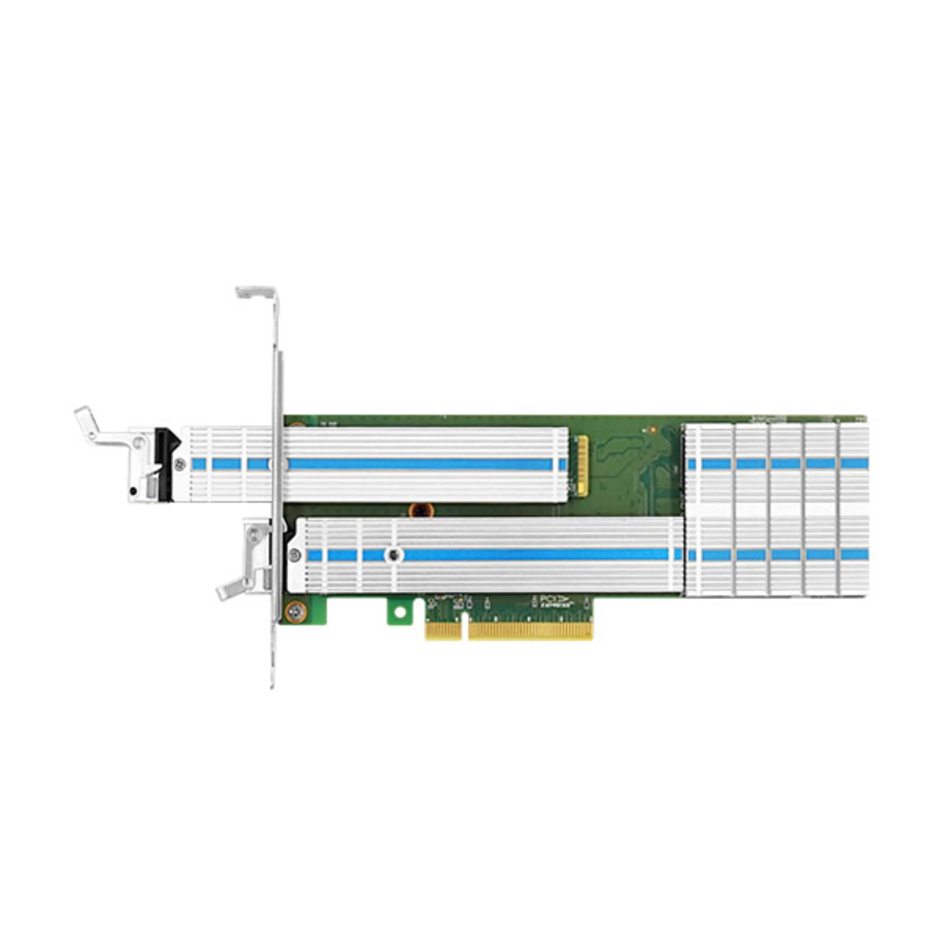 Переходной адаптер PCIe 3.0 x8 на 2xM.2 NVMe RAID Hot-Swap