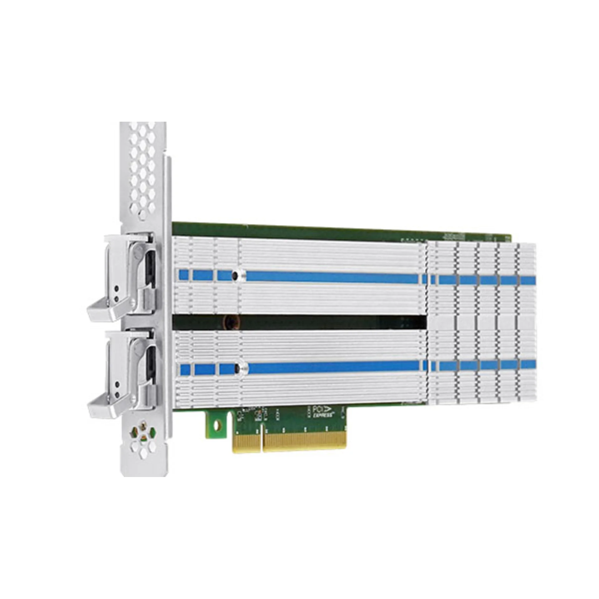 Переходной адаптер PCIe 3.0 x8 на 2xM.2 NVMe RAID Hot-Swap