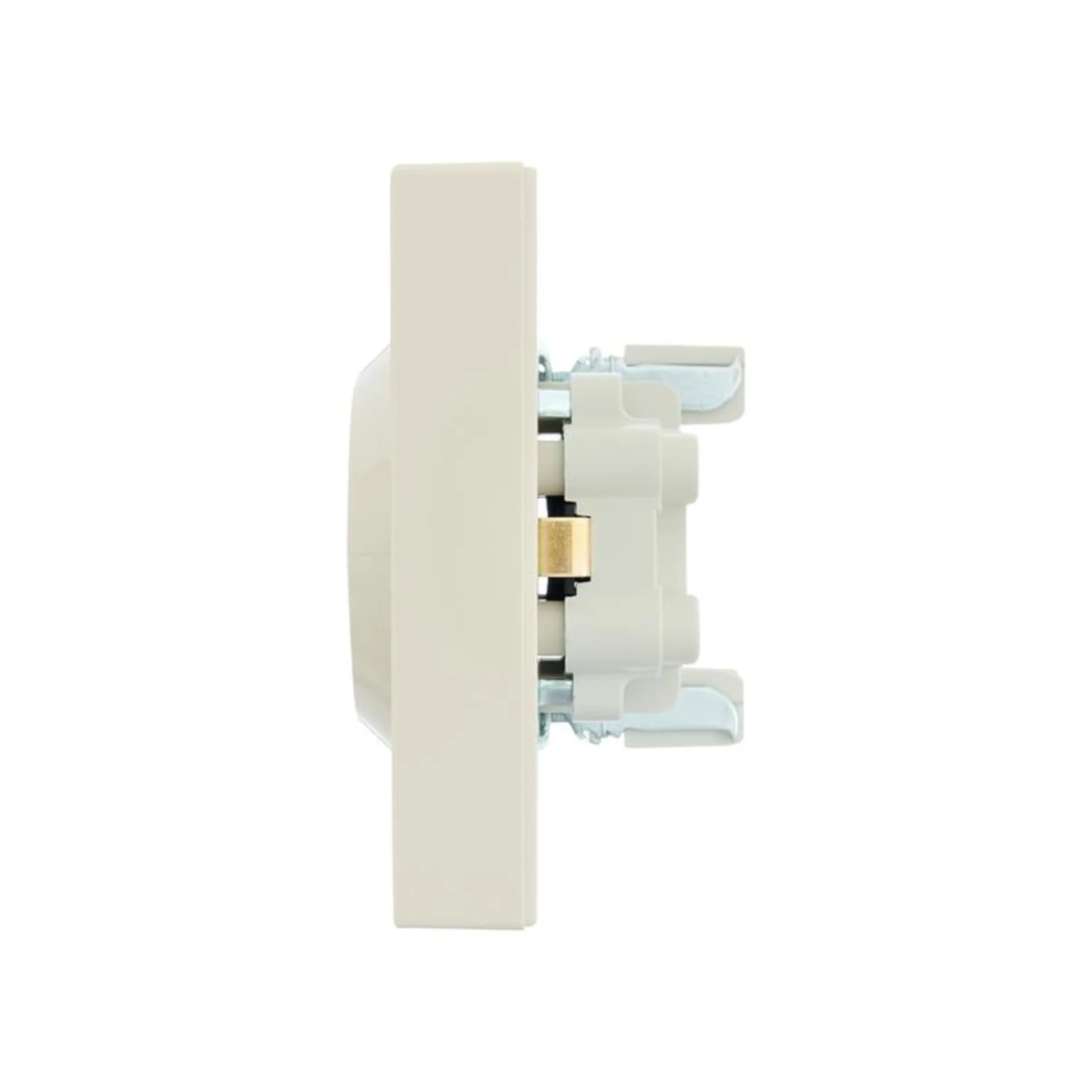 Розетка 2-м СП VESNA с заземл. ПБТ кремов. LEZARD 742-0300-127B