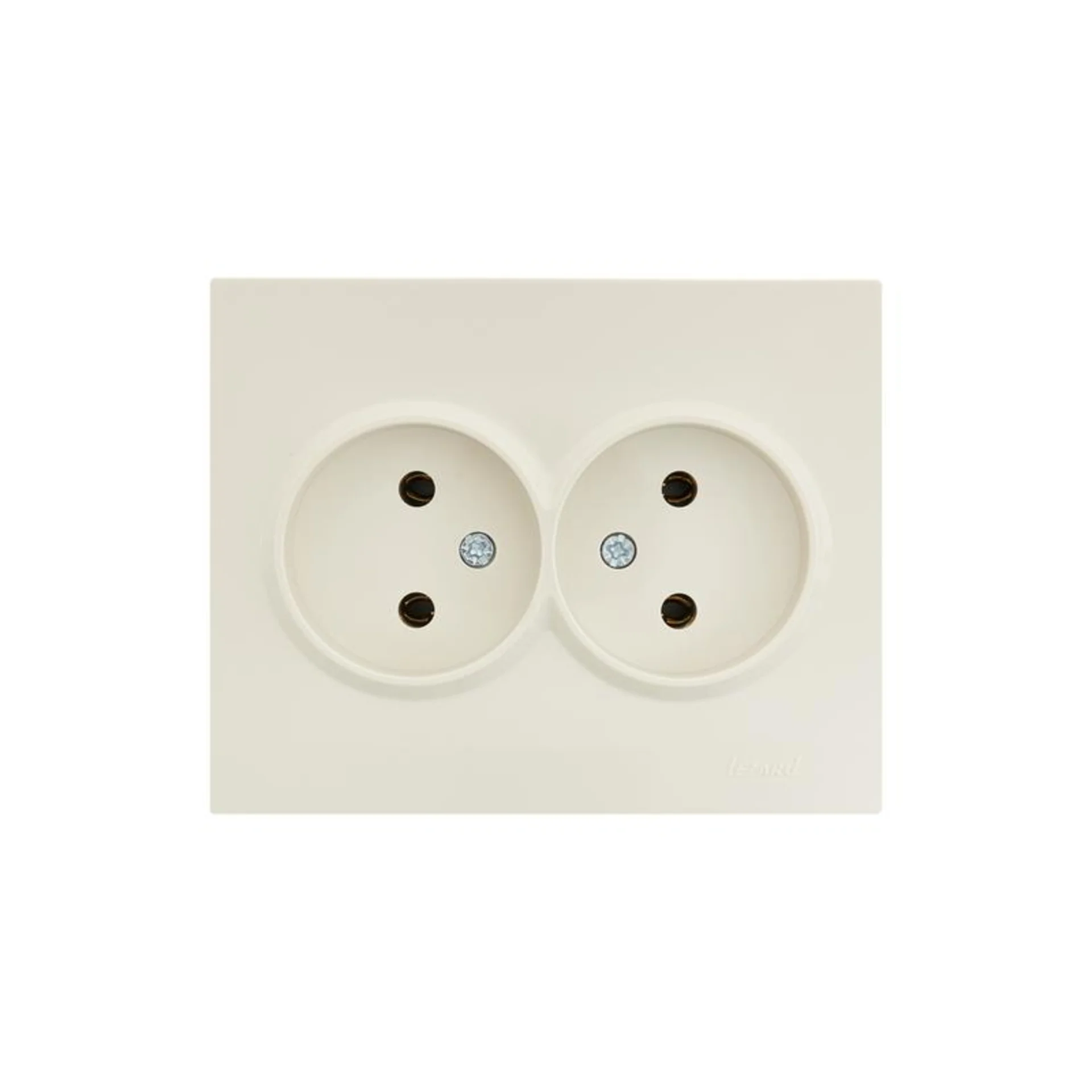 Розетка 2-м СП VESNA без заземл. ПБТ кремов. LEZARD 742-0300-128B
