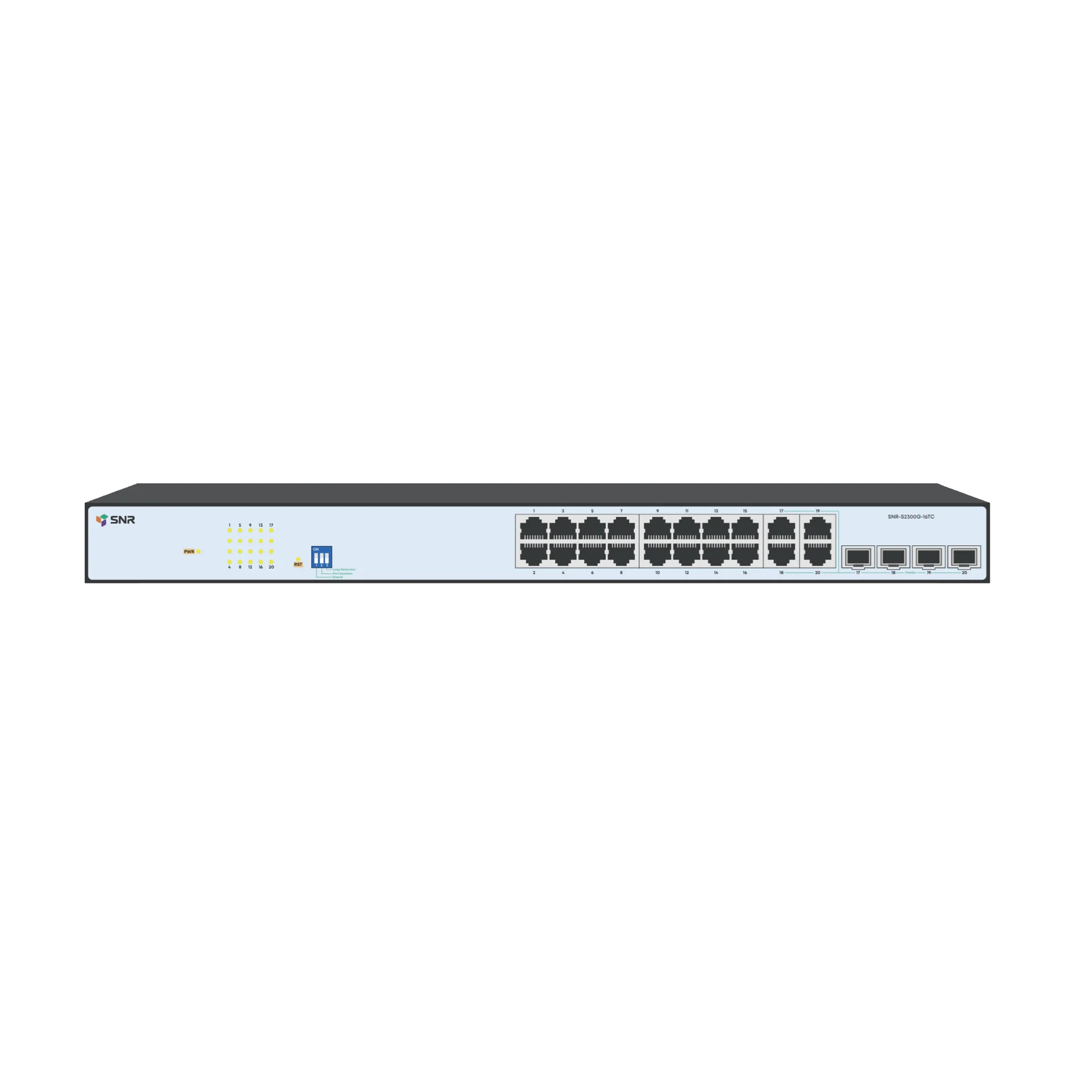 Управляемый Web Smart коммутатор уровня 2 SNR-S2300G-16TC