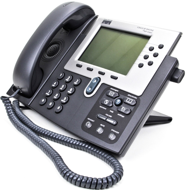 IP-телефон Cisco CP-7960G (некондиция, пятно на экране)