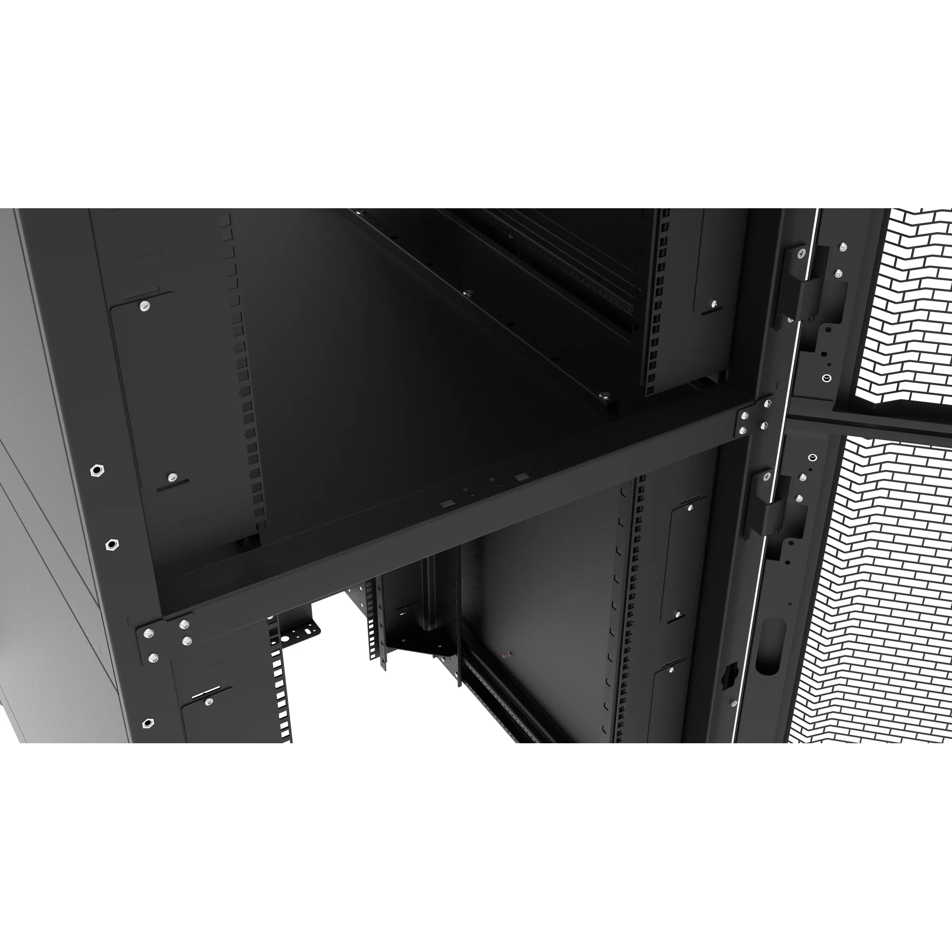 Напольный двухсекционный серверный шкаф Metal Box 42U 800х1200 (Выставочный образец)