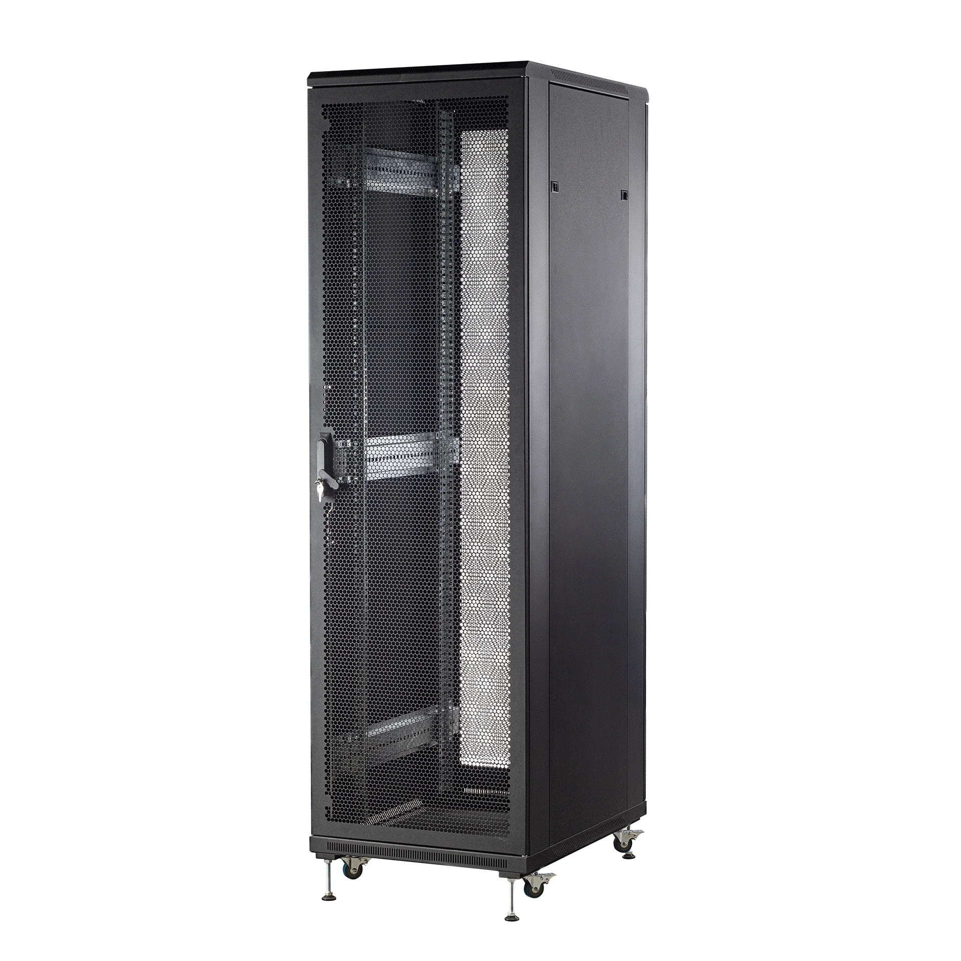 Шкаф телекоммуникационный напольный 42U 600x800мм, серия TFC (SNR-TFC-426080-CPDP-B-SF)