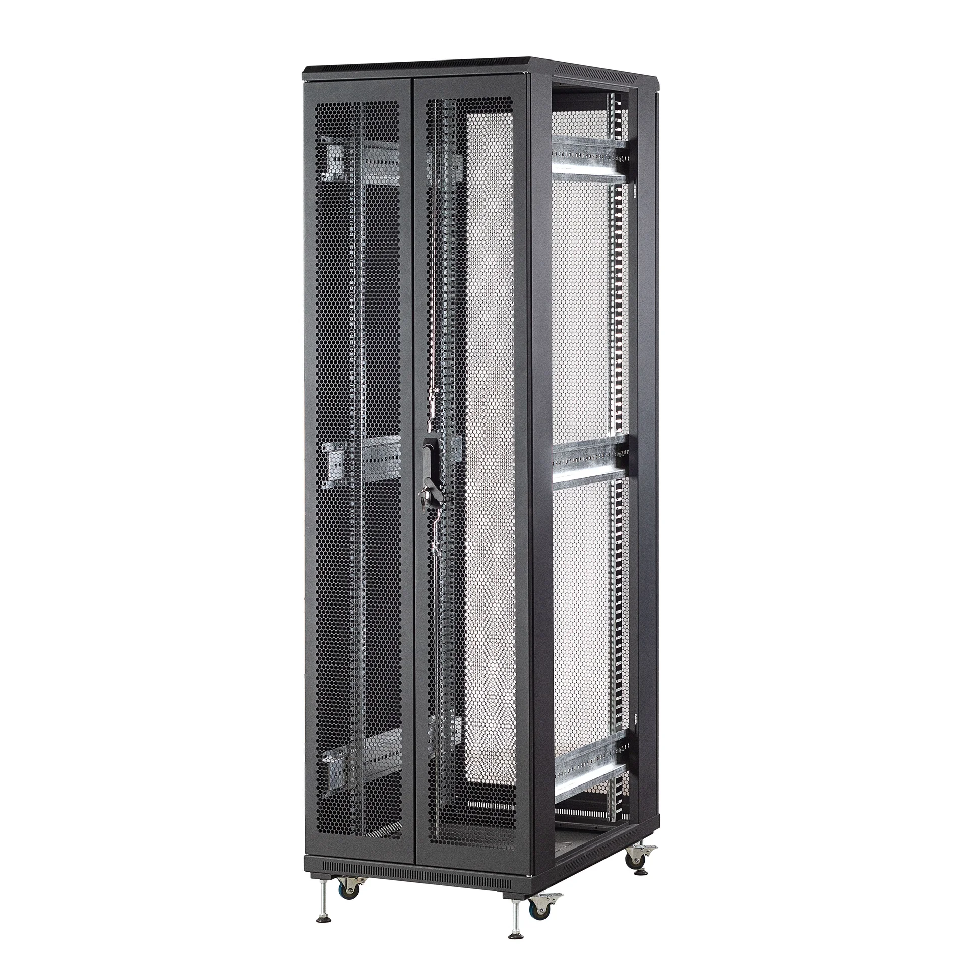 Шкаф телекоммуникационный напольный 42U 600x800мм, серия TFC (SNR-TFC-426080-CPDP-B-SF)