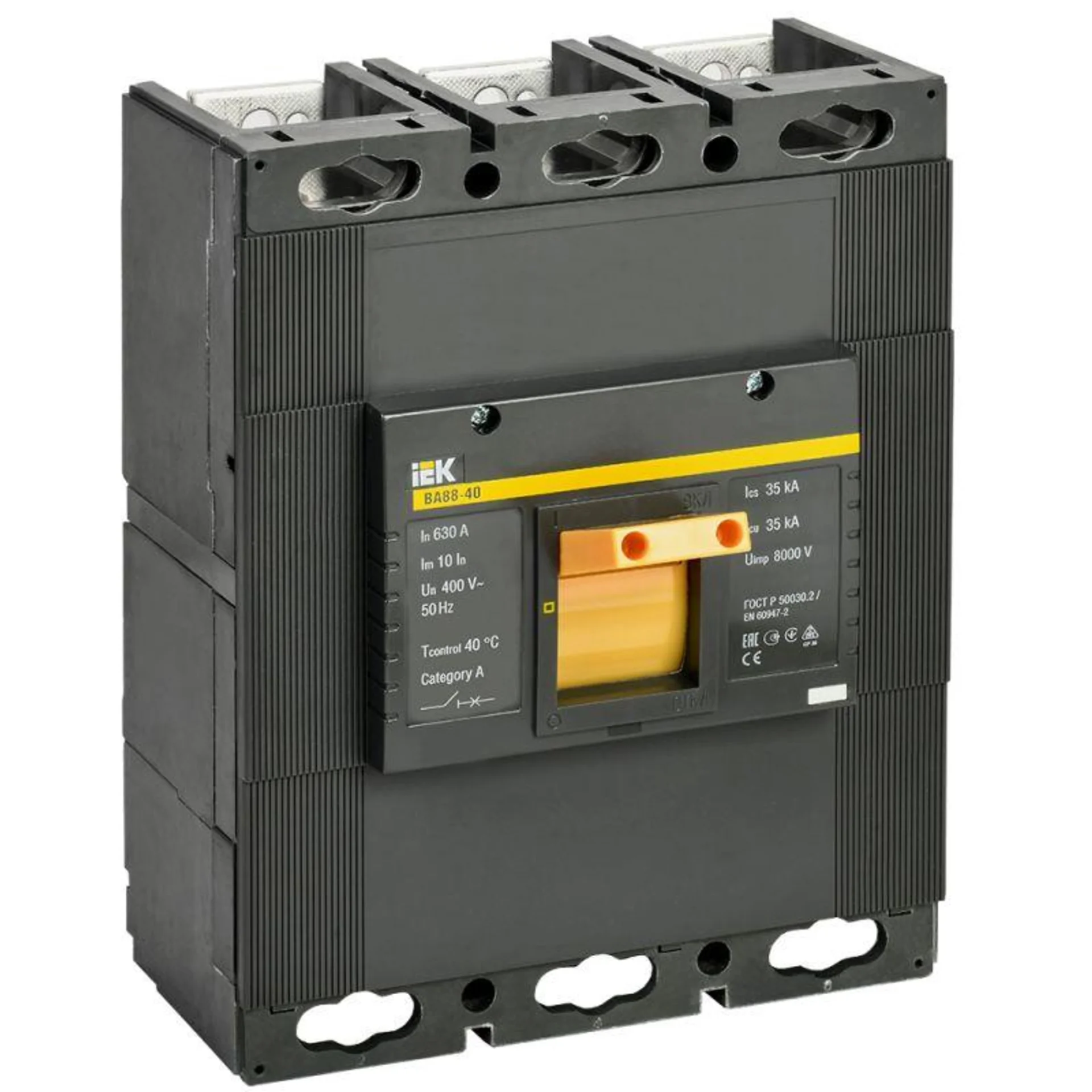Выключатель автоматический 3п 630А 35кА ВА 88-40 IEK SVA50-3-0630