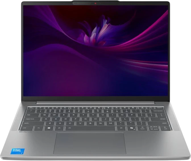 Ноутбук Lenovo IdeaPad Slim 5 14IMH10 14"(1920x1200 OLED)/Intel Core Ultra 5 135H(1.7Ghz)/16384Mb/512PCISSDGb/noDVD/Int:Intel Arc Graphics/Cam/BT/WiFi/60WHr/war 1y/1.39kg/luna grey/noOS + 65W, RU kbd