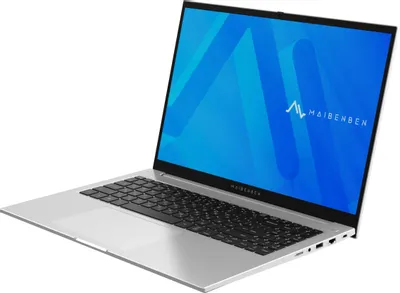 Ноктбук Maibenben M16B-R574UM 16"(1920x1200 IPS (60Hz))/AMD Ryzen 5 7430U(2.3Ghz)/16384Mb/512PCISSDGb/Int:AMD Radeon/Cam/BT/WiFi/55WHr/war 1y/1.89kg/Silver/Linux + Screen 60Hz, 16GB DDR4 ,2SODIMM