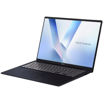 Ноутбук ASUS X1607CA-MB341 16"(1920x1200 (матовый) IPS)/Intel Core Ultra 5 225H(3.3Ghz)/16384Mb/512PCISSDGb/noDVD/Int:Shared/Cam/BT/WiFi/42WHr/war 1y/1.88kg/Quiet Blue/DOS