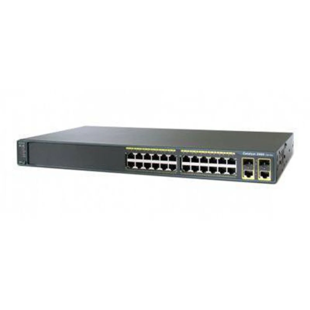Коммутатор Cisco Catalyst WS-C2960-24TC-L (некондиция, неисправен комбинированный порт)