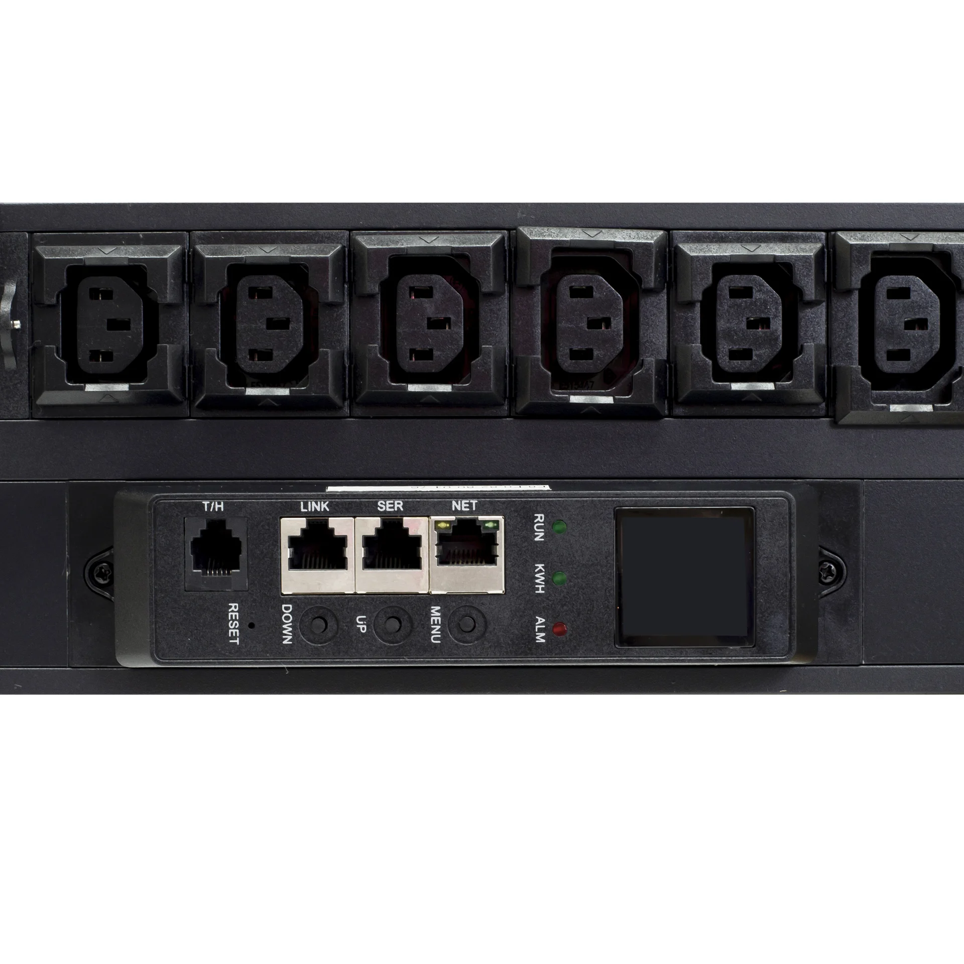 Блок розеток с функцией измерения серия Basic 48хC13 с замком, 12хC19 с замком, вход IEC60309 (32A 380 В 3P+N+PE)