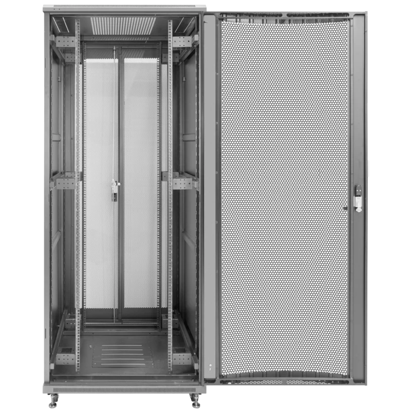 Шкаф телекоммуникационный напольный 47U 800x1000мм, серия TFC (SNR-TFC-478010-CPDP-B) (уценка)